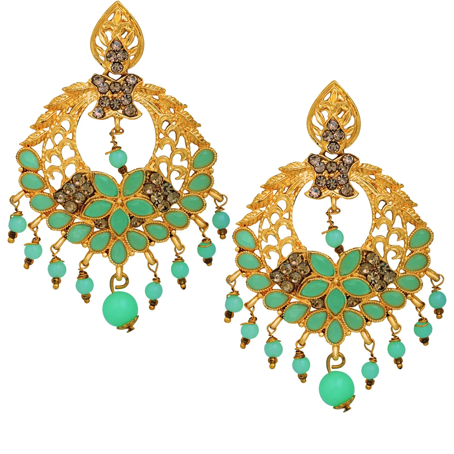 Sparkling Crystals Ball Earrings
