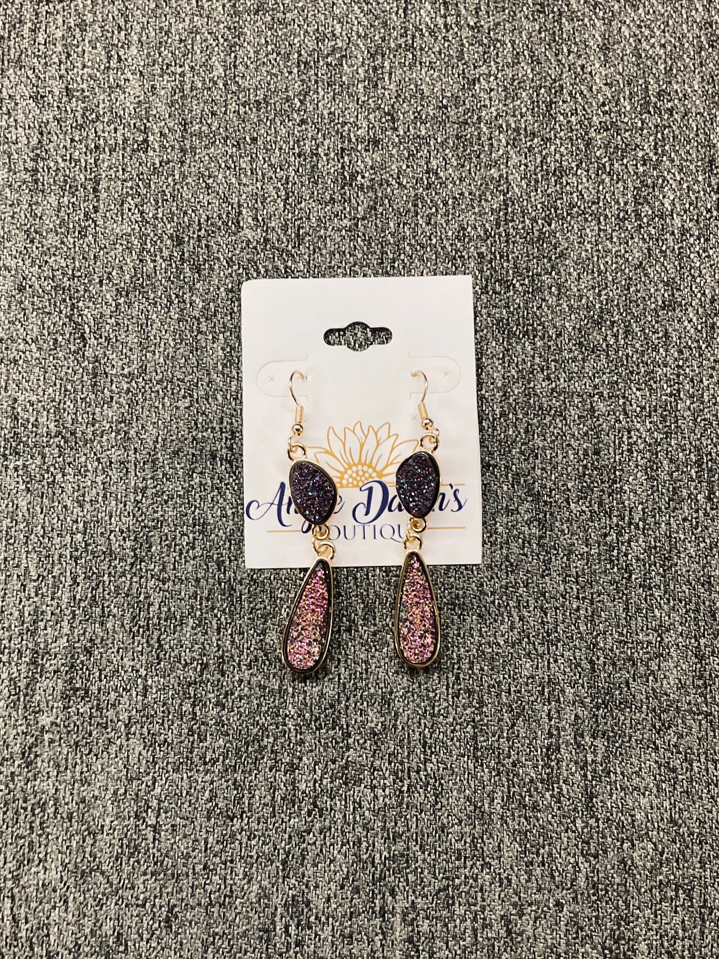 Sparkling Druzy Beaded Dangle Earrings In Assorted Colors