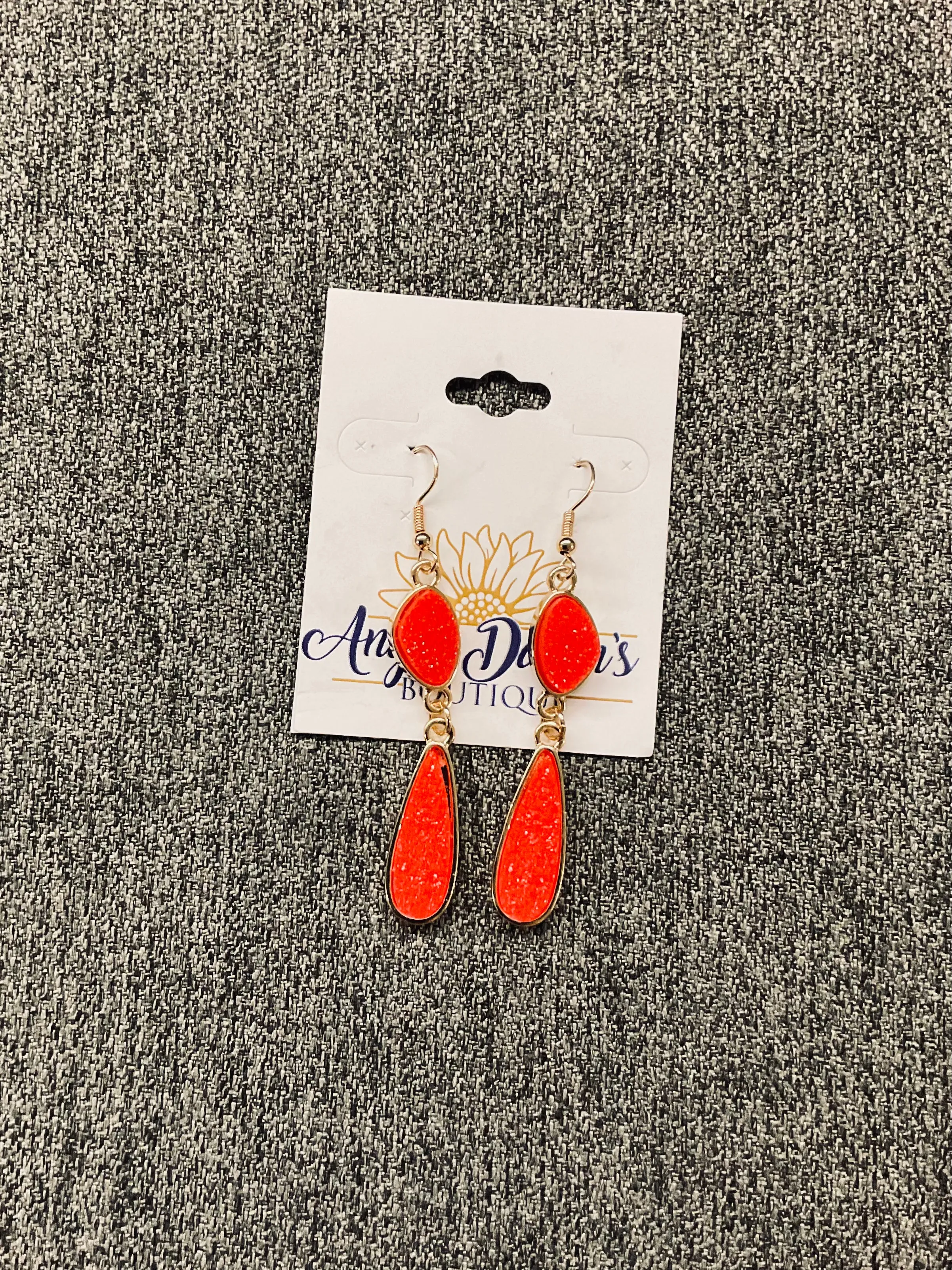 Sparkling Druzy Beaded Dangle Earrings In Assorted Colors