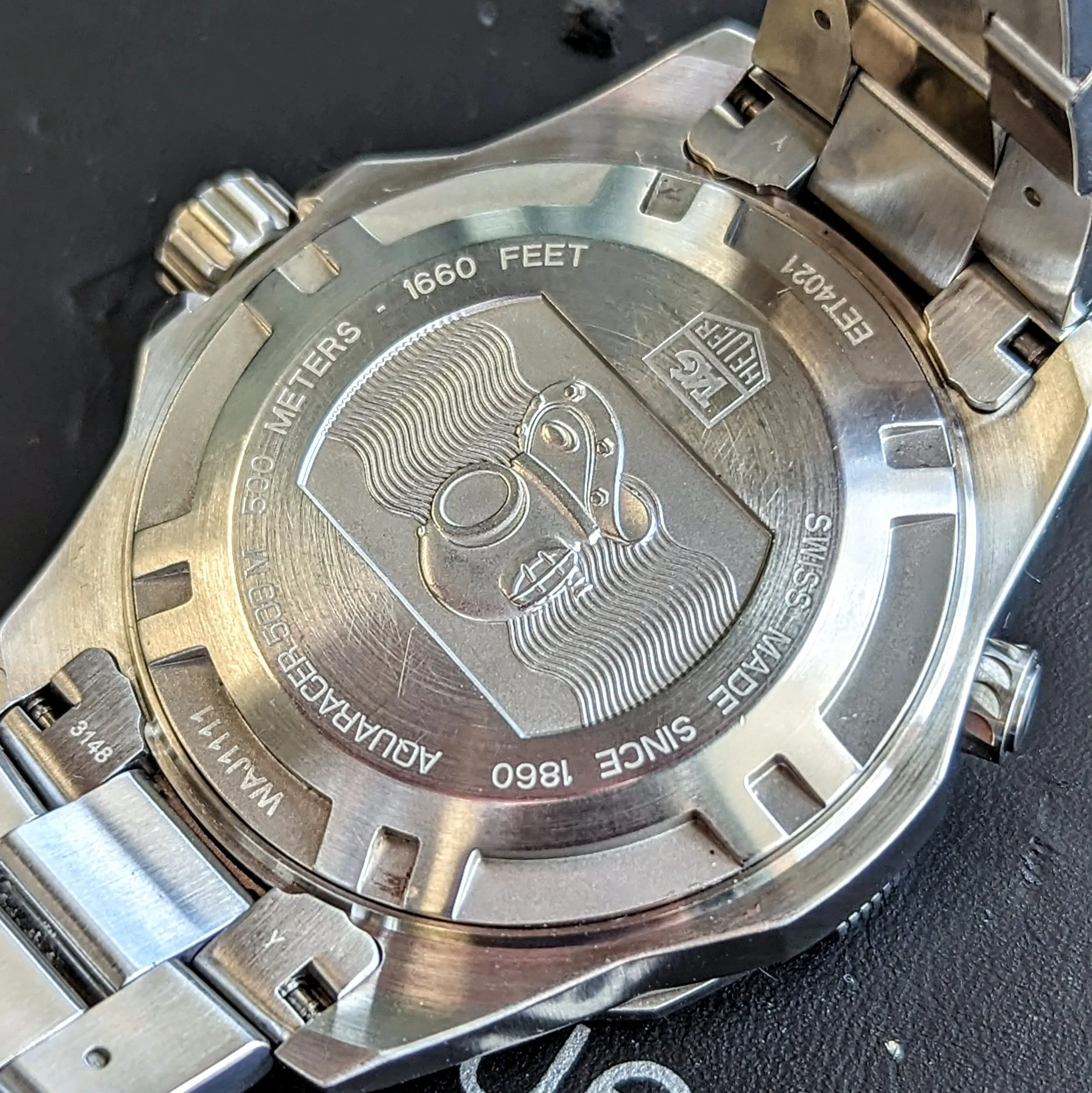 TAG HEUER Aquaracer Watch Professional 500M Wristwatch Ref. WAJ1111.BA0870 - Original Bracelet & Box!