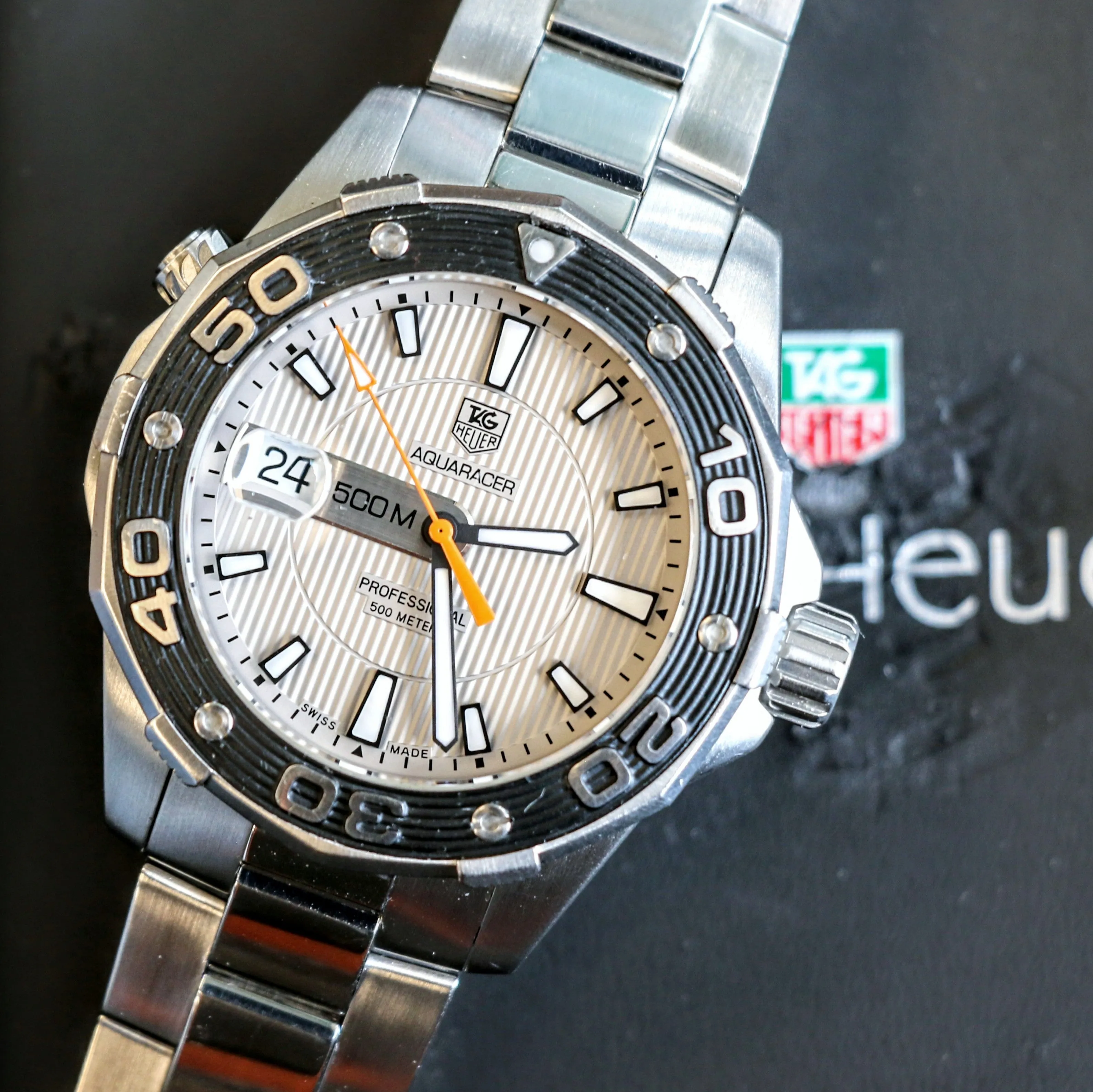 TAG HEUER Aquaracer Watch Professional 500M Wristwatch Ref. WAJ1111.BA0870 - Original Bracelet & Box!