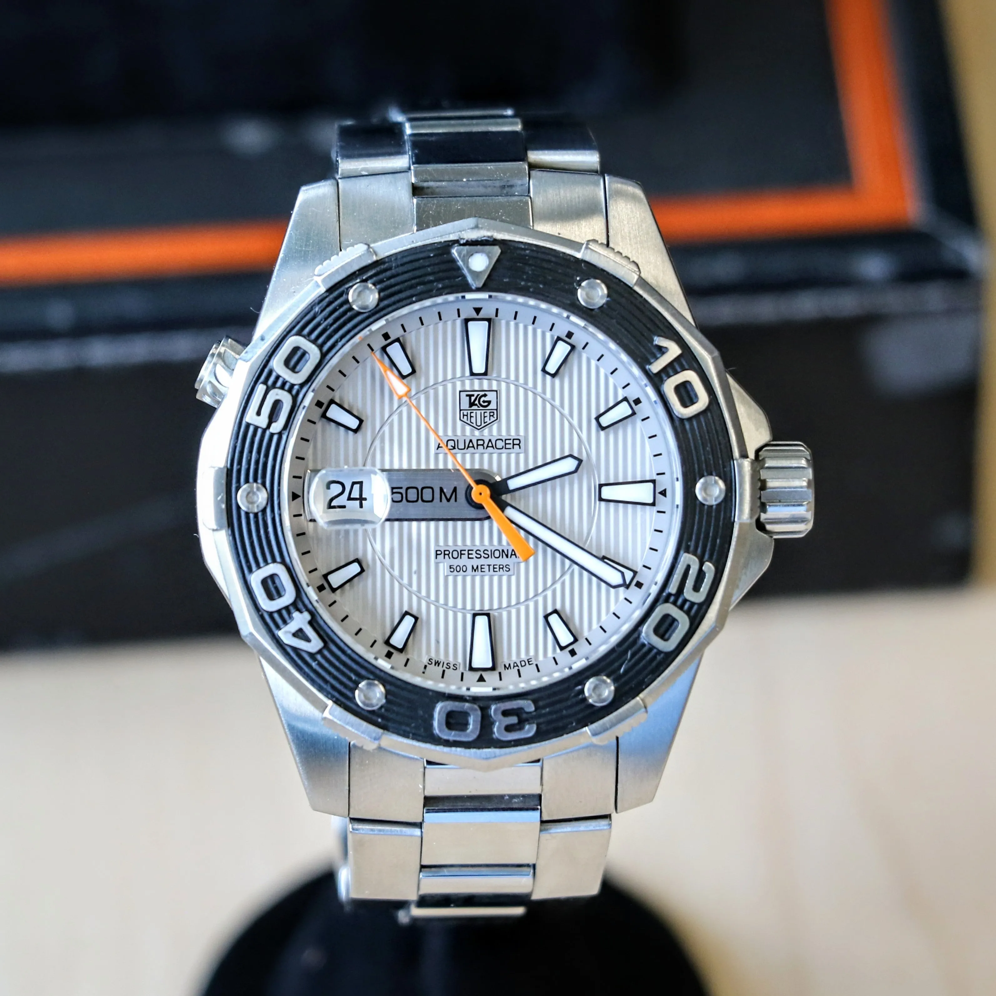 TAG HEUER Aquaracer Watch Professional 500M Wristwatch Ref. WAJ1111.BA0870 - Original Bracelet & Box!