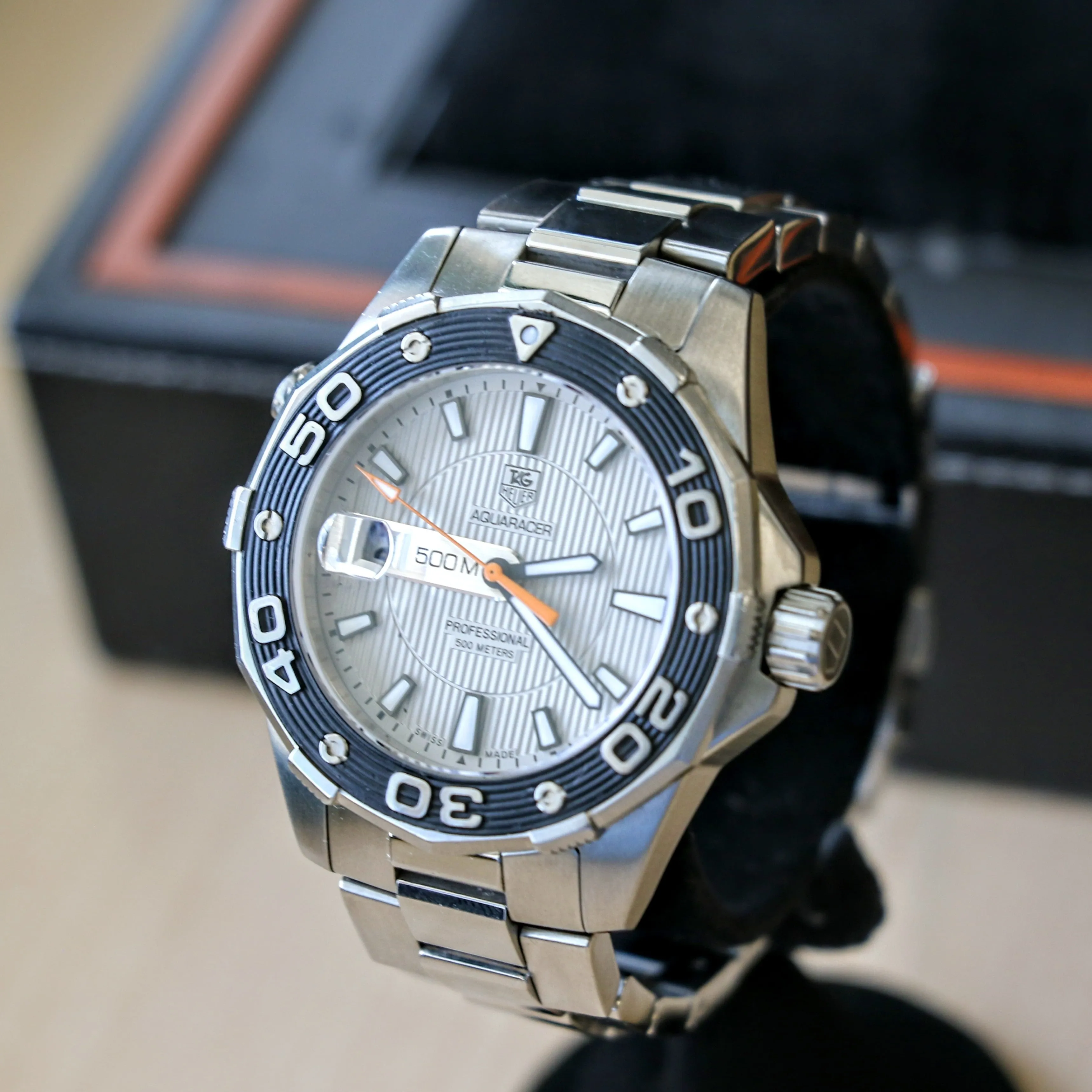 TAG HEUER Aquaracer Watch Professional 500M Wristwatch Ref. WAJ1111.BA0870 - Original Bracelet & Box!