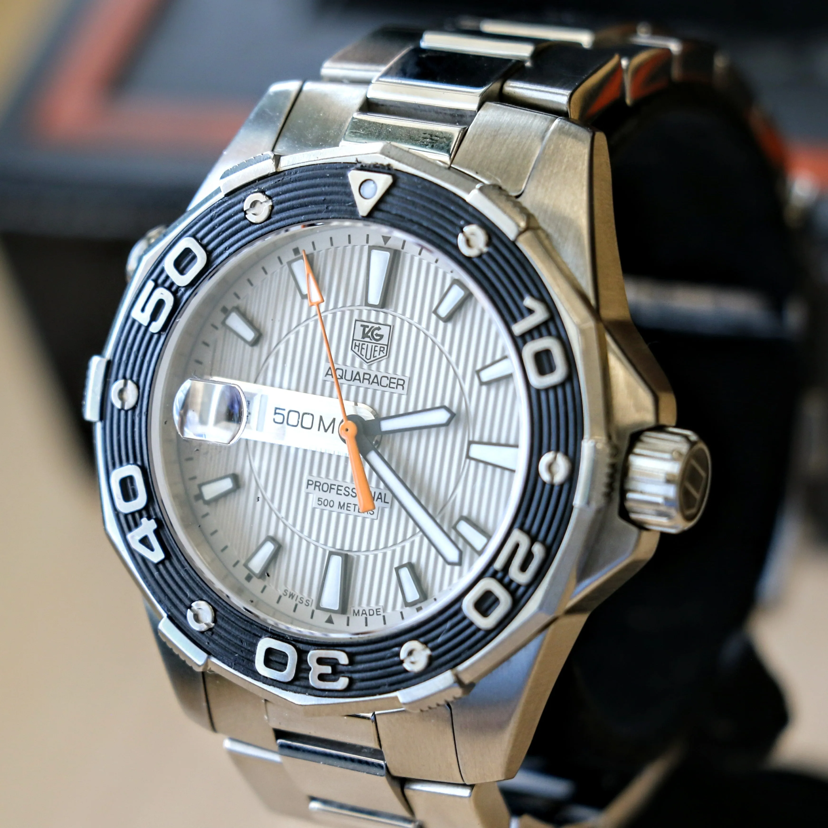 TAG HEUER Aquaracer Watch Professional 500M Wristwatch Ref. WAJ1111.BA0870 - Original Bracelet & Box!