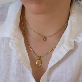 Tiny Dainty Rhinestone Necklace