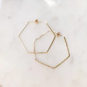 Token Jewelry Honey Hoops Earrings