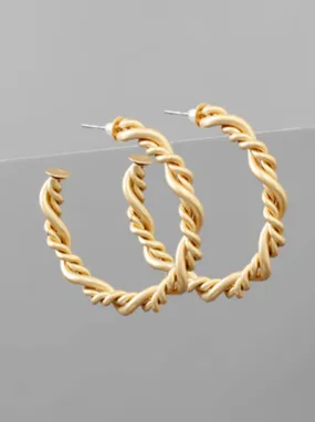 Twisted Hoop Earrings
