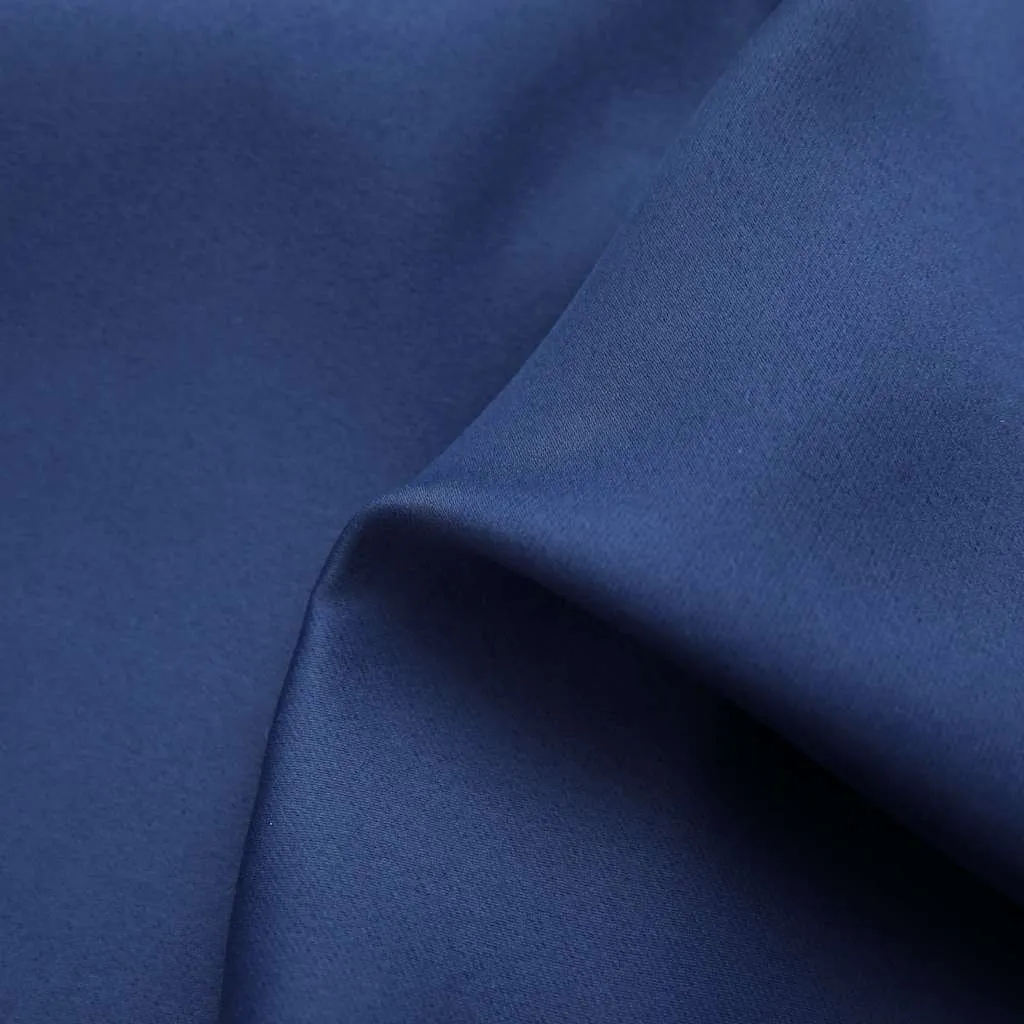 vidaXL Blackout Curtain with Metal Rings Blue 290x245 cm