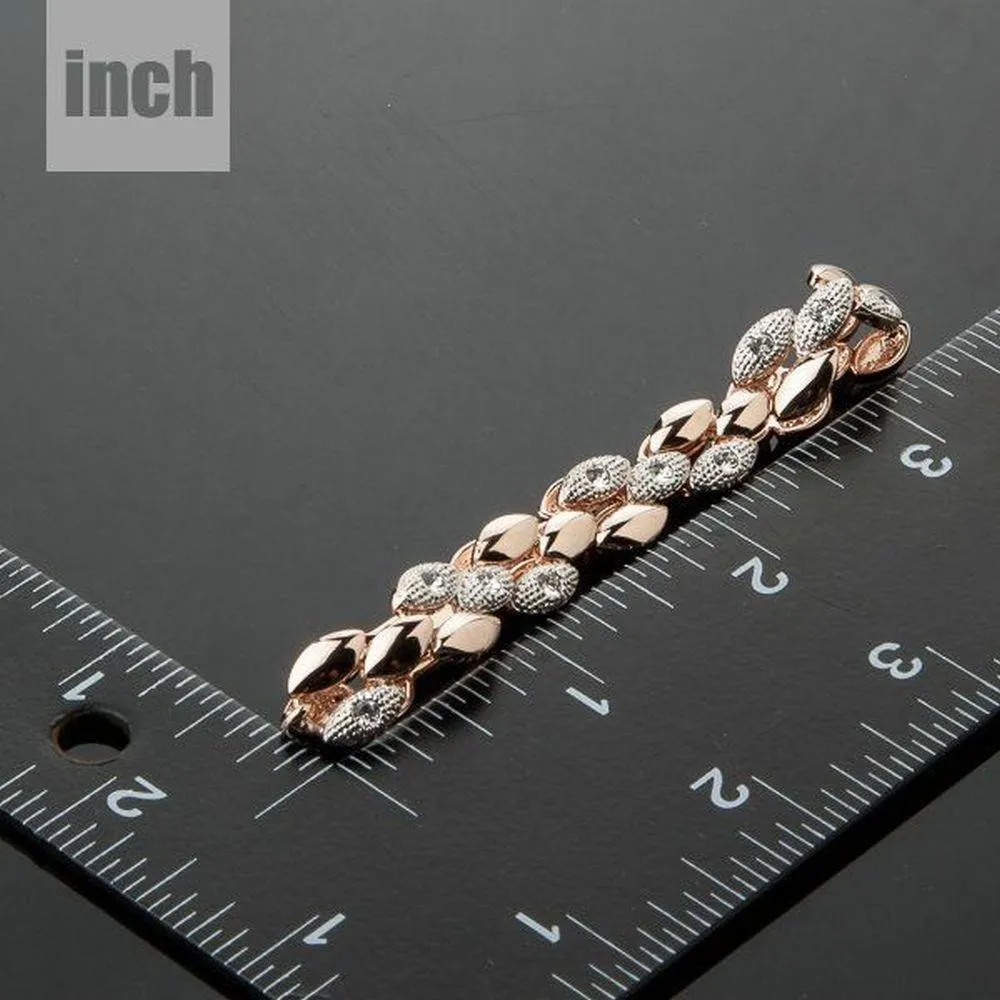Wheat Design Figaro Chain Bracelet