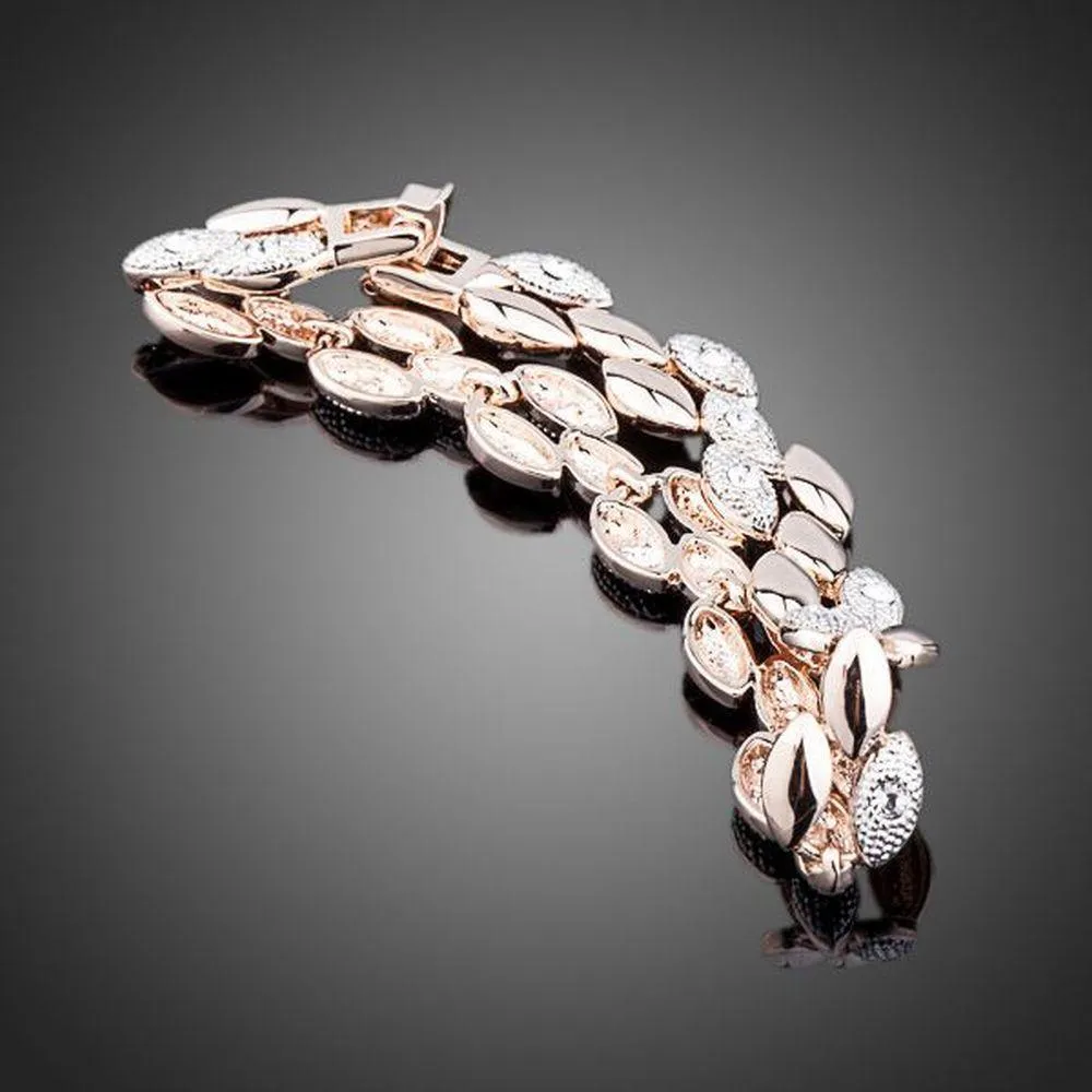 Wheat Design Figaro Chain Bracelet