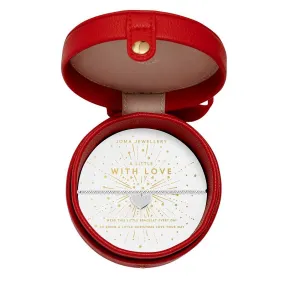 With Love Bracelet Silver-plated in Red Bauble Jewellery Box
