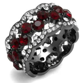 Women Stainless Steel Synthetic Crystal Rings Siam