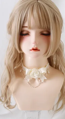 Xiaogui~Elegant Lolita Lace Camellia Necklace